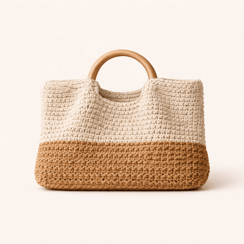 Bolso de crochet artesanal