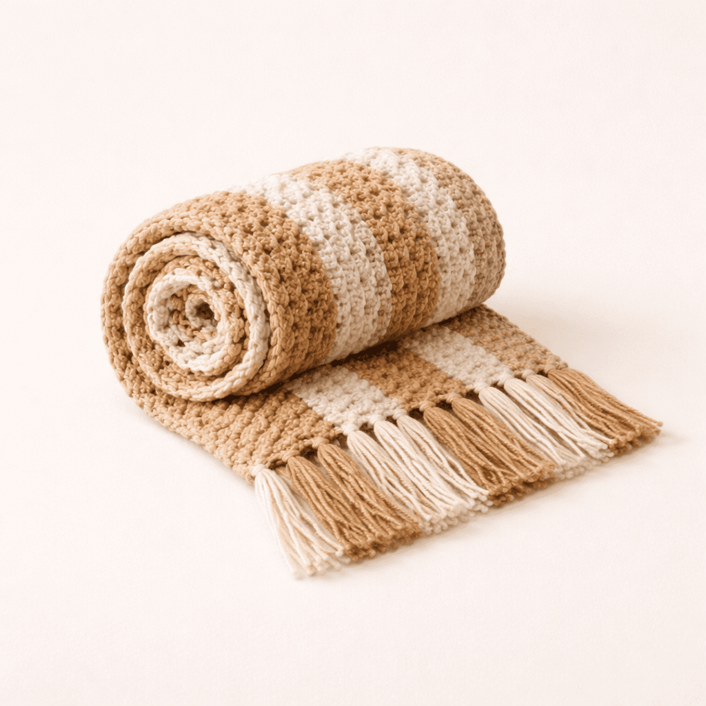 Bufanda de crochet artesanal