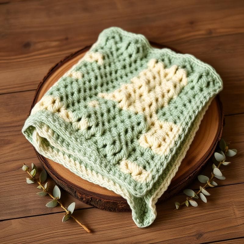 Textil de crochet (imagen de ejemplo)